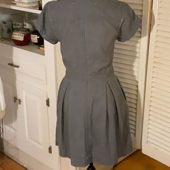 rag & bone Front Button Denim Shirt Dress with 4 pockets. 100% Cotton. - Picture 10 of 17